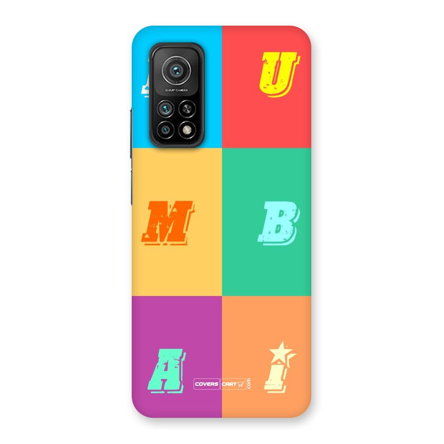 Mumbai Alphabets Back Case for Mi 10T Pro 5G