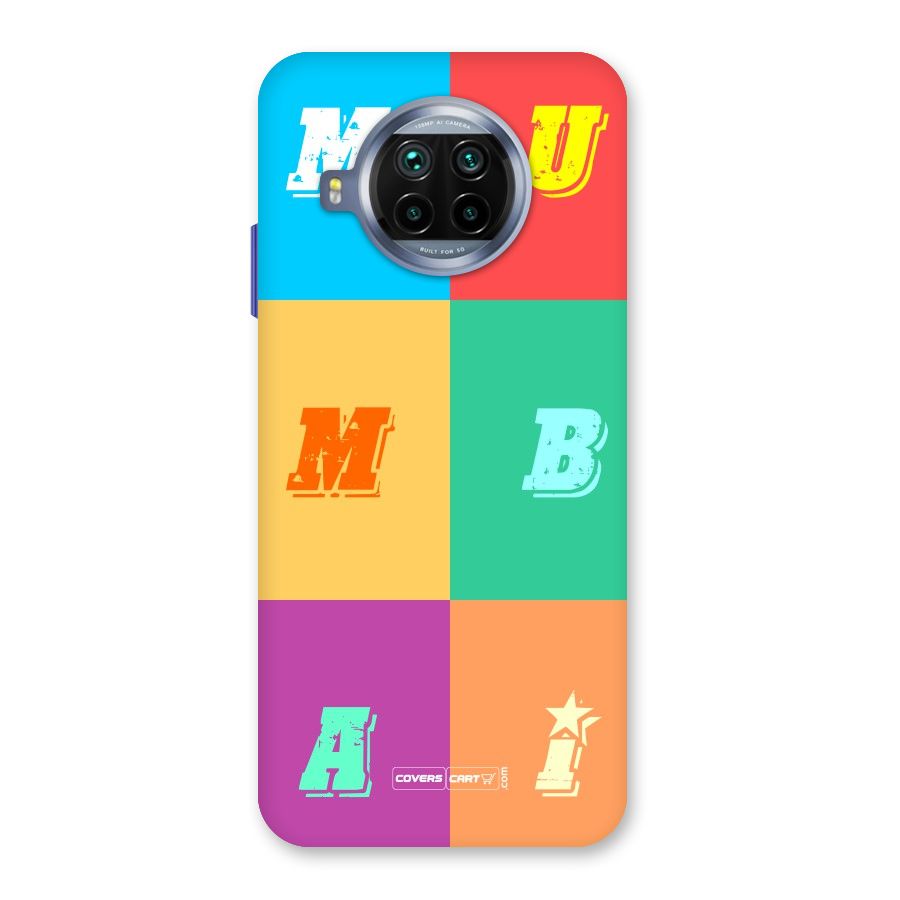 Mumbai Alphabets Back Case for Mi 10i