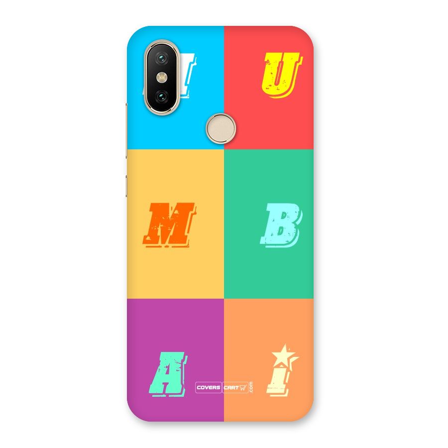Mumbai Alphabets Back Case for Mi A2