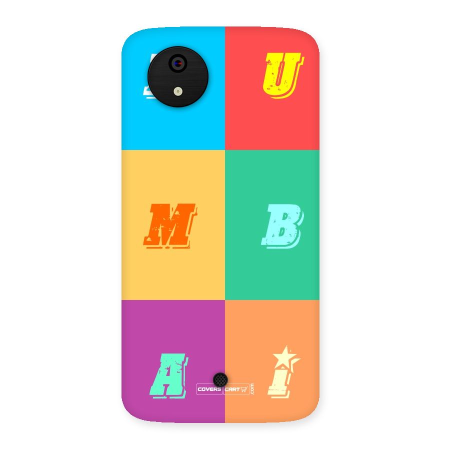 Mumbai Alphabets Back Case for Micromax Canvas A1