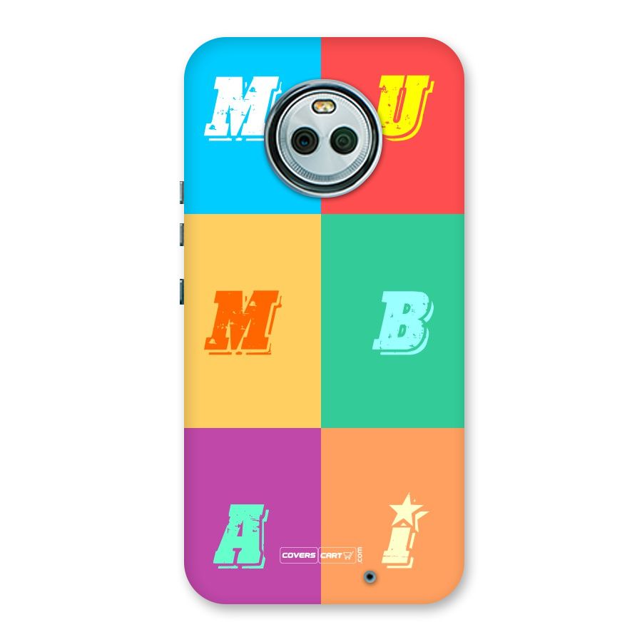 Mumbai Alphabets Back Case for Moto X4