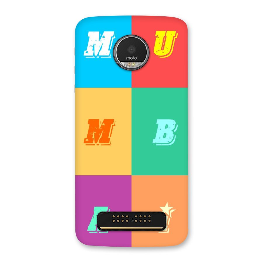 Mumbai Alphabets Back Case for Moto Z Play