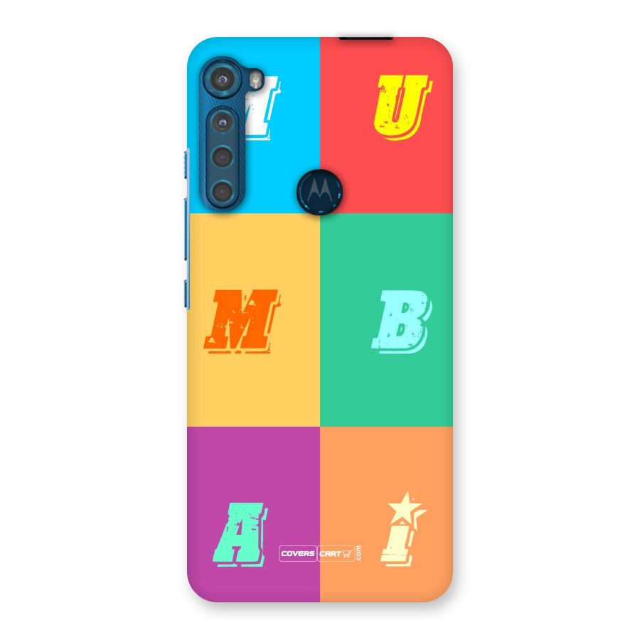Mumbai Alphabets Back Case for Motorola One Fusion Plus