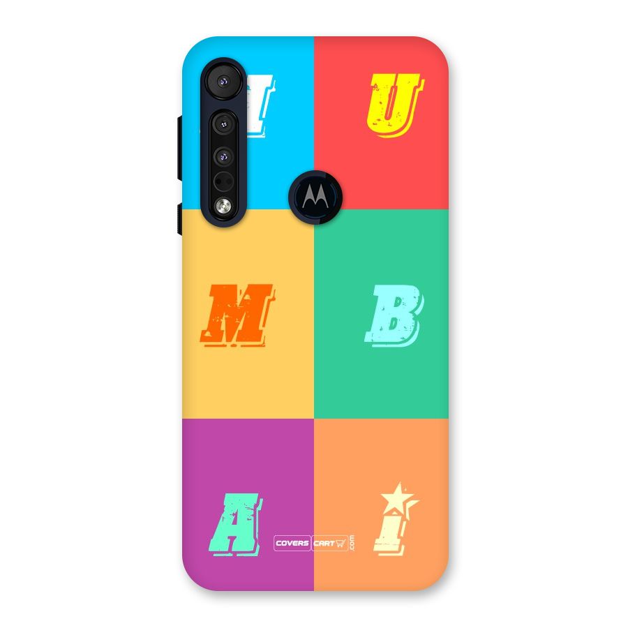 Mumbai Alphabets Back Case for Motorola One Macro