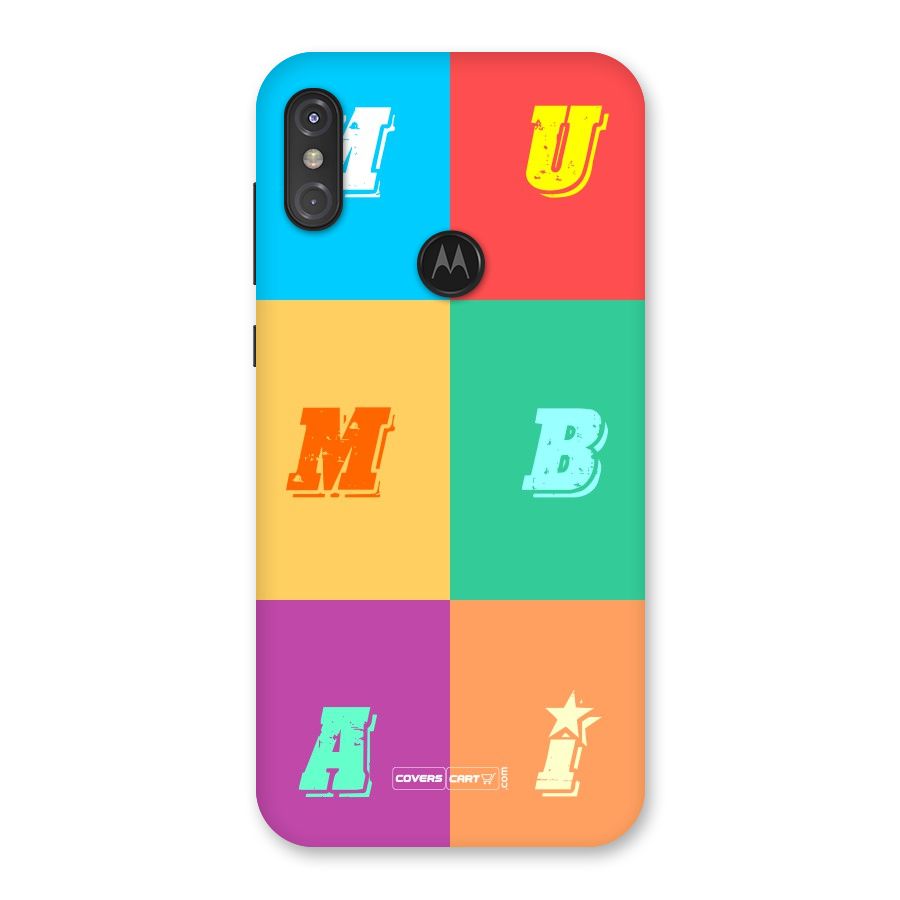 Mumbai Alphabets Back Case for Motorola One Power