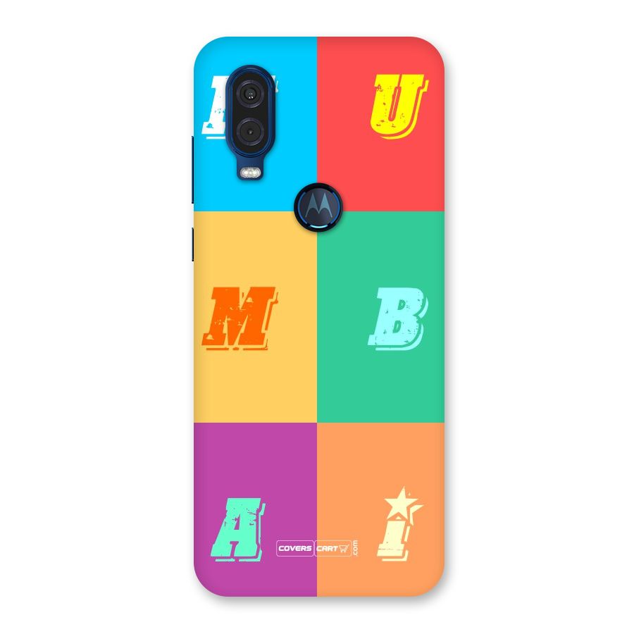 Mumbai Alphabets Back Case for Motorola One Vision