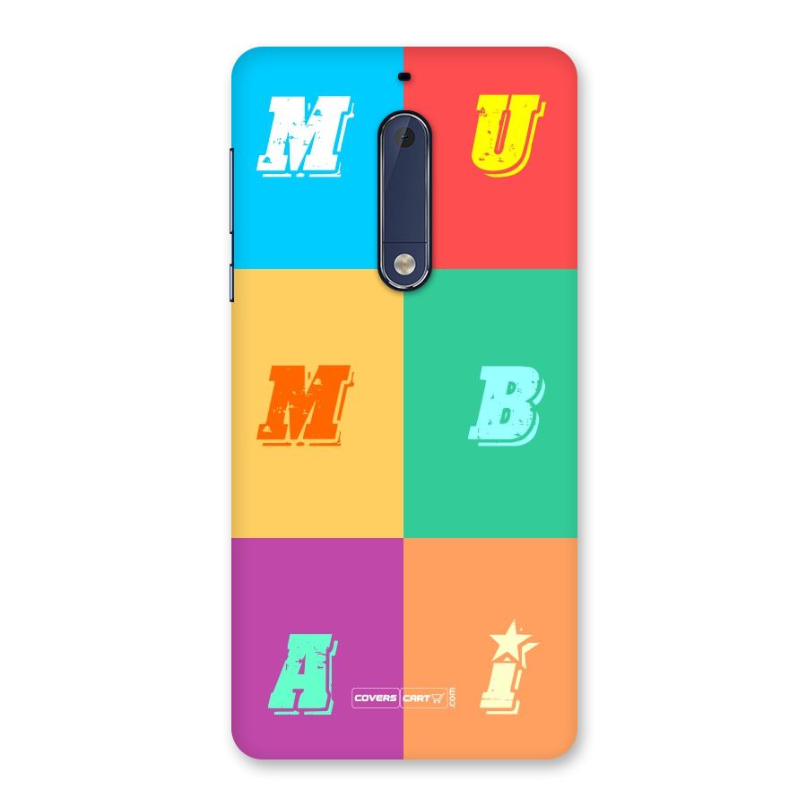 Mumbai Alphabets Back Case for Nokia 5