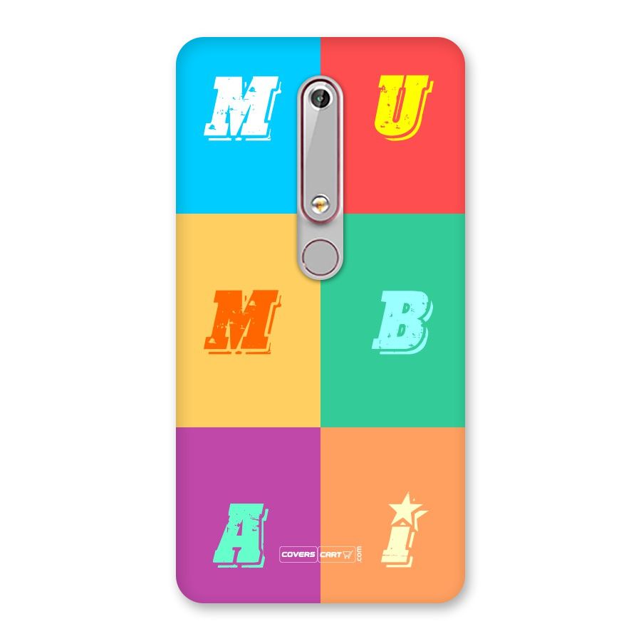 Mumbai Alphabets Back Case for Nokia 6.1