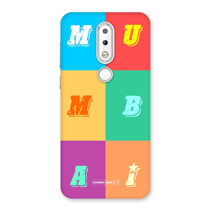 Mumbai Alphabets Back Case for Nokia 6.1 Plus