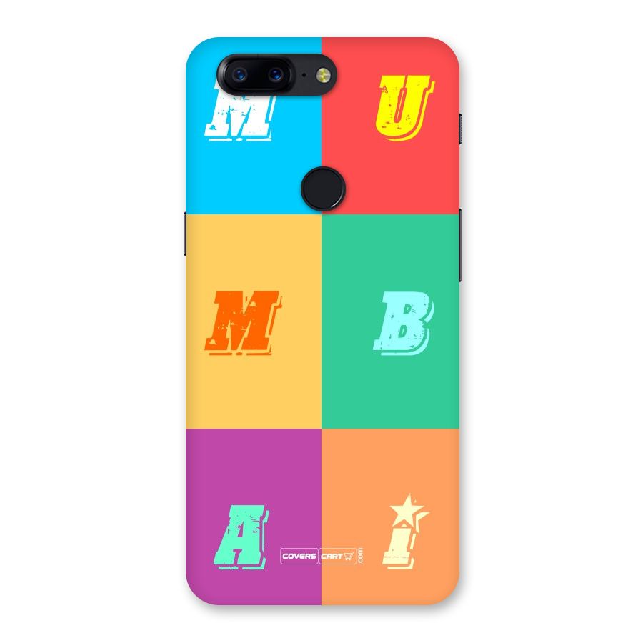 Mumbai Alphabets Back Case for OnePlus 5T
