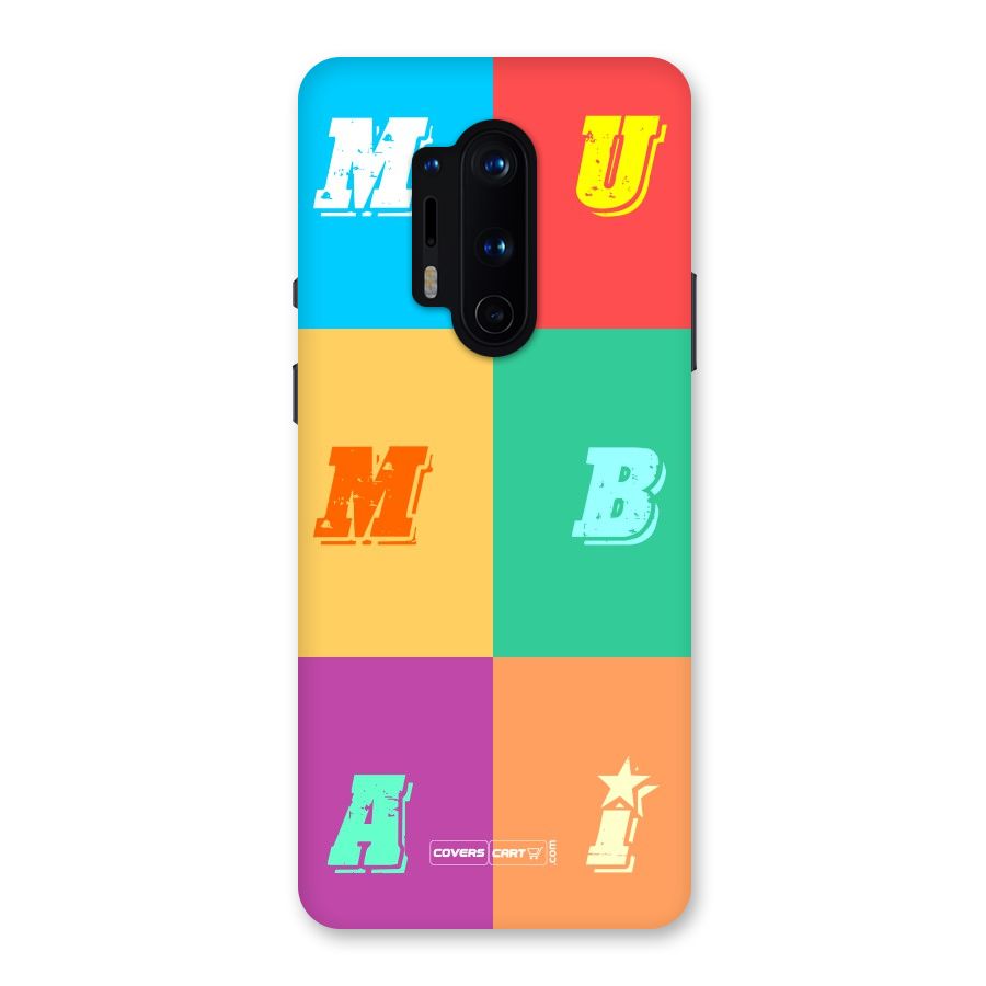 Mumbai Alphabets Back Case for OnePlus 8 Pro
