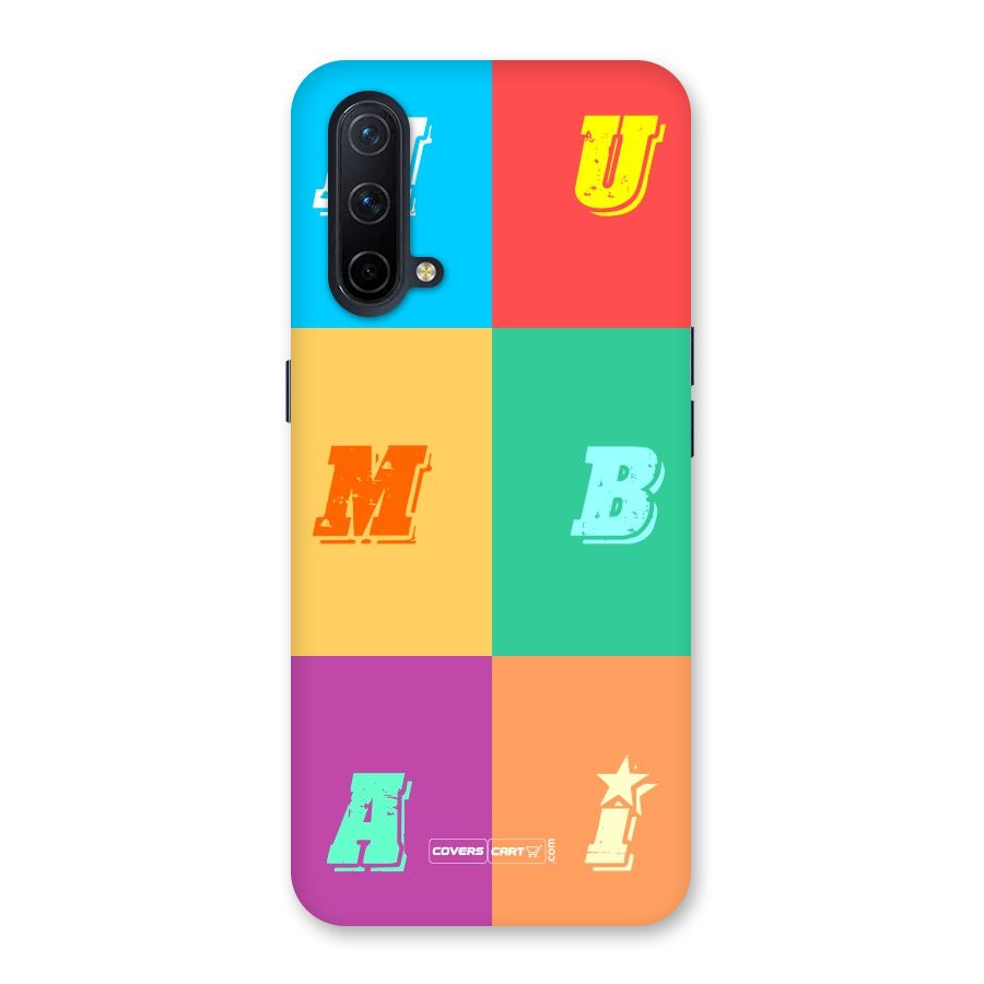 Mumbai Alphabets Back Case for OnePlus Nord CE 5G