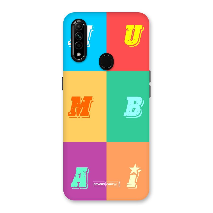 Mumbai Alphabets Back Case for Oppo A31
