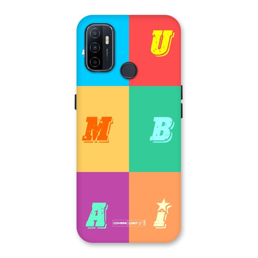 Mumbai Alphabets Back Case for Oppo A32