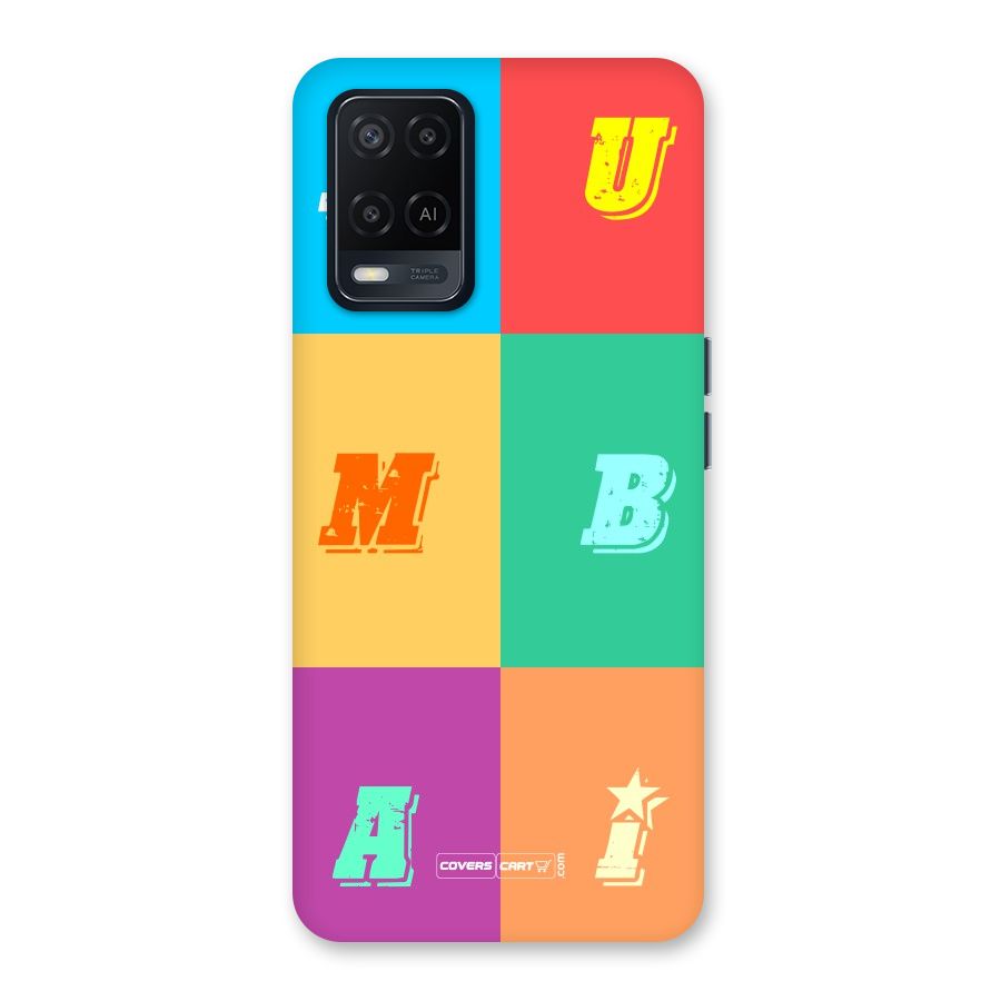 Mumbai Alphabets Back Case for Oppo A54