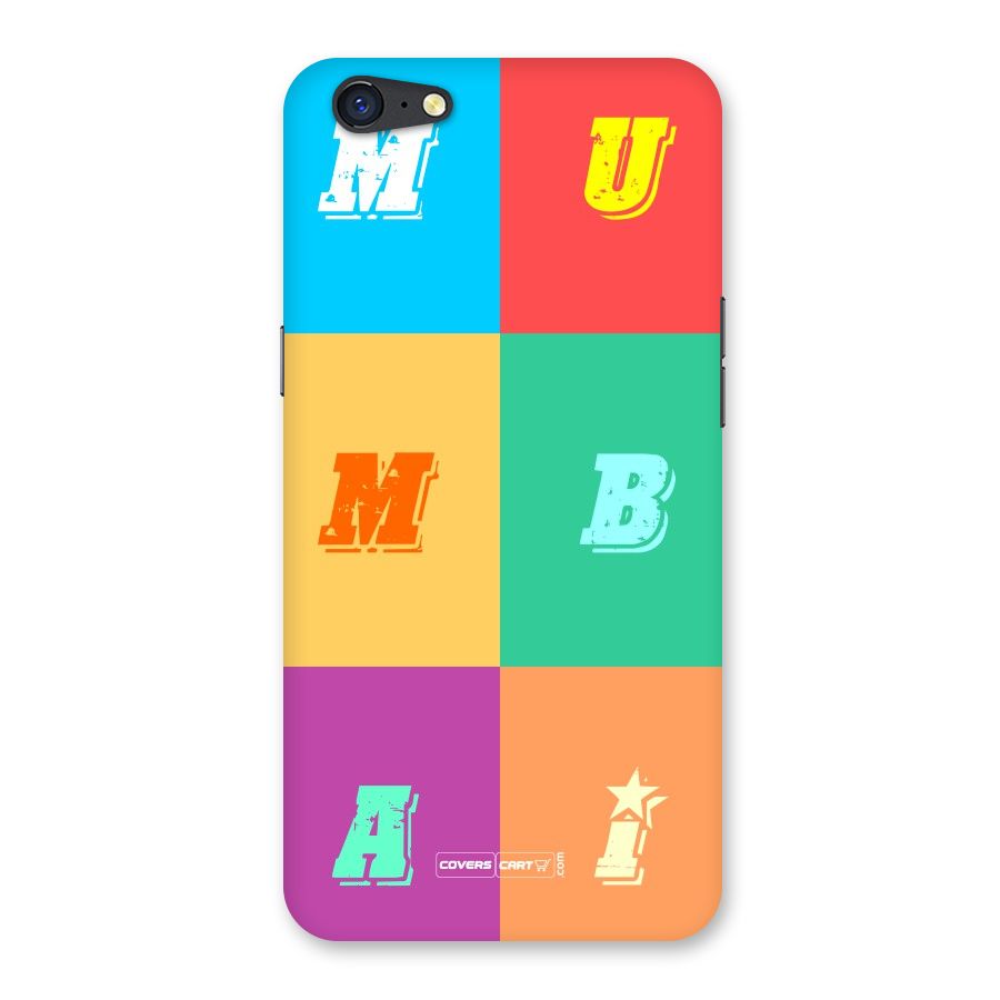 Mumbai Alphabets Back Case for Oppo A71
