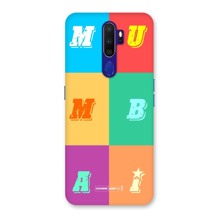 Mumbai Alphabets Back Case for Oppo A9 (2020)