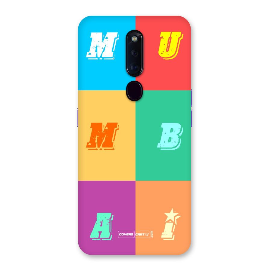 Mumbai Alphabets Back Case for Oppo F11 Pro