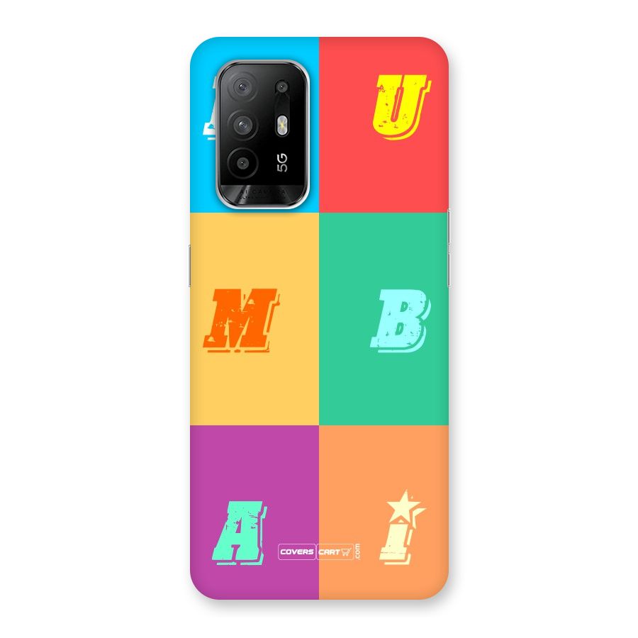 Mumbai Alphabets Back Case for Oppo F19 Pro Plus 5G