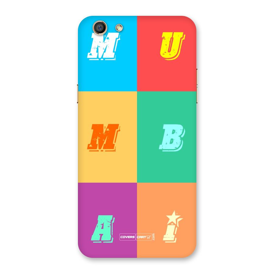 Mumbai Alphabets Back Case for Oppo F3