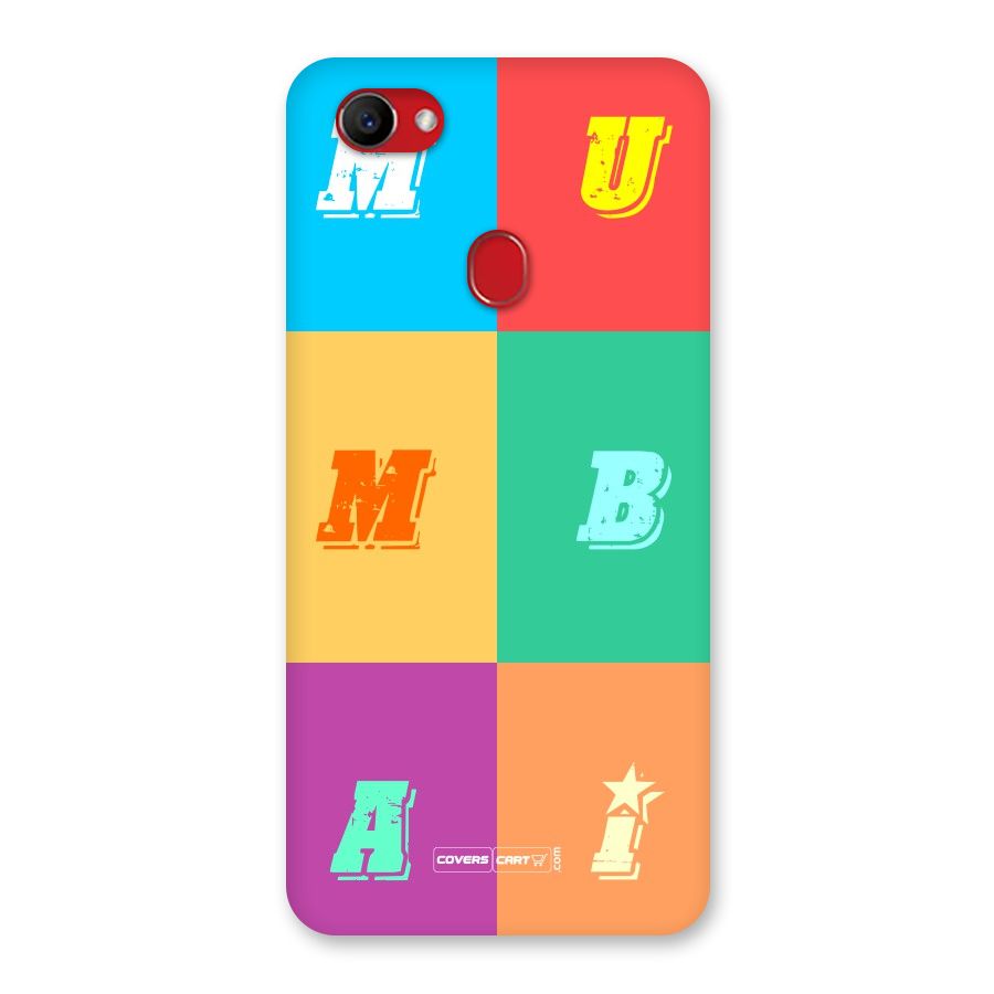 Mumbai Alphabets Back Case for Oppo F7