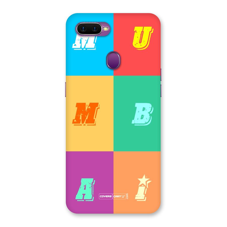 Mumbai Alphabets Back Case for Oppo F9
