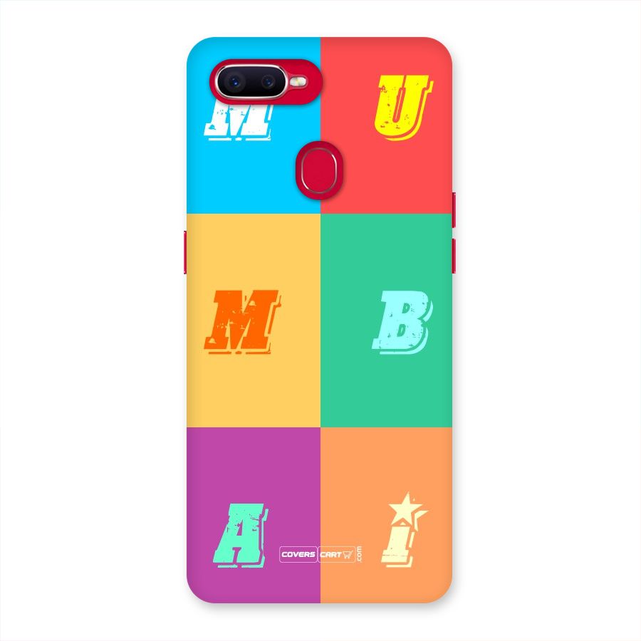 Mumbai Alphabets Back Case for Oppo F9 Pro