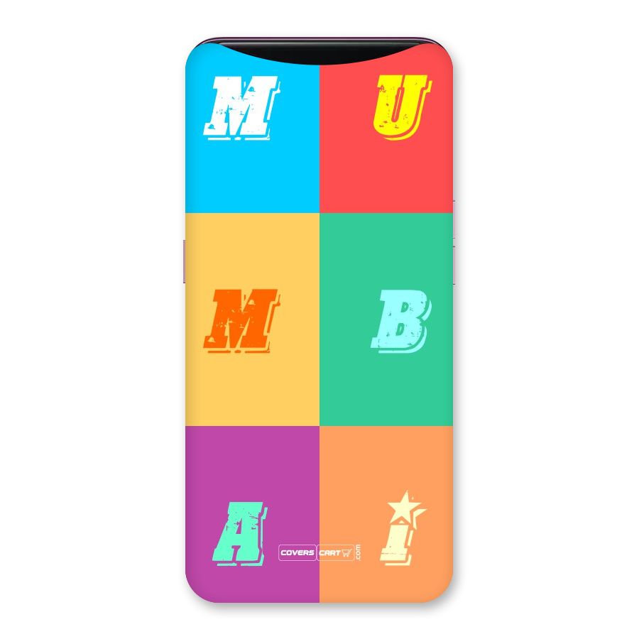 Mumbai Alphabets Back Case for Oppo Find X