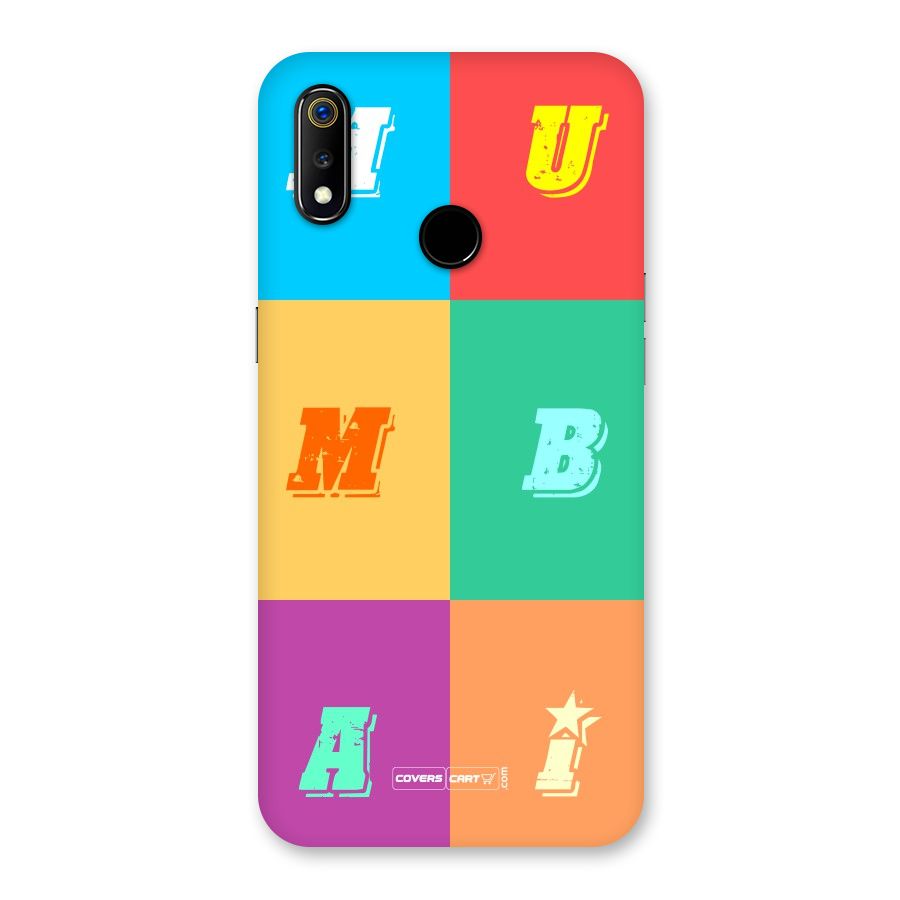 Mumbai Alphabets Back Case for Realme 3