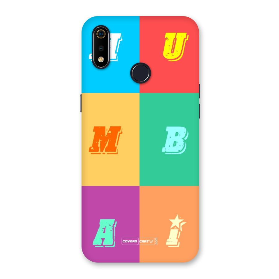 Mumbai Alphabets Back Case for Realme 3i