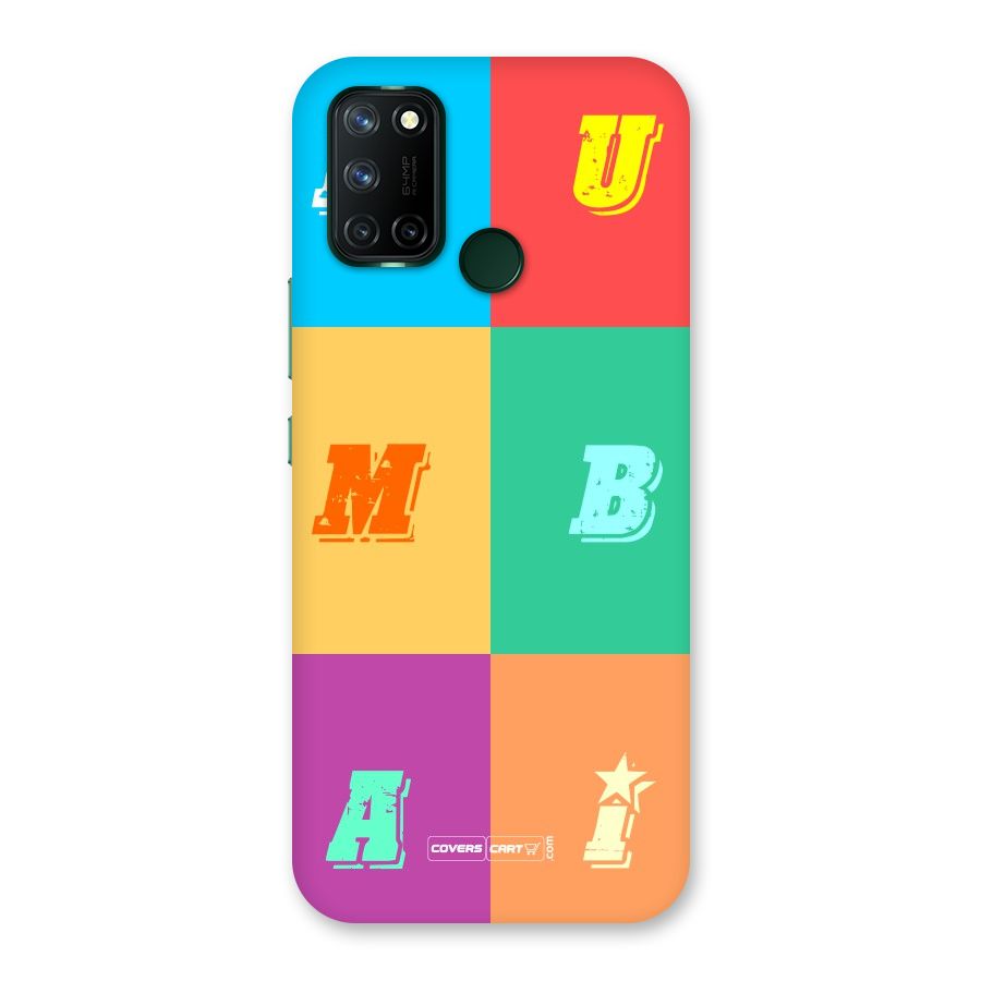 Mumbai Alphabets Back Case for Realme 7i