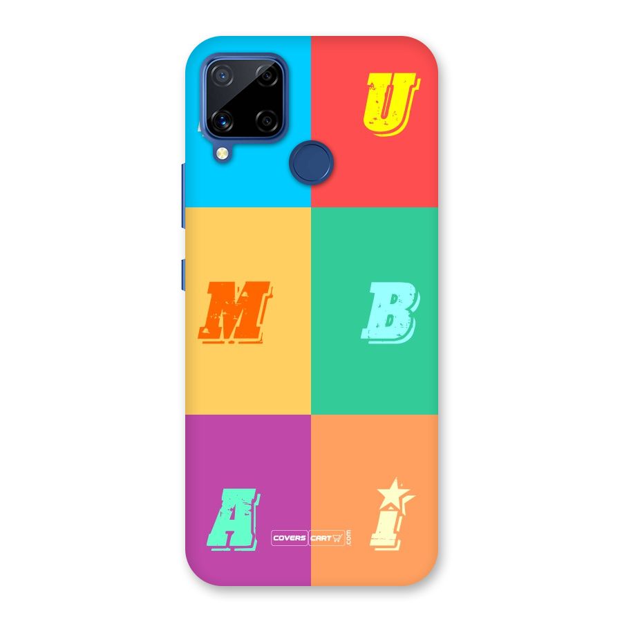 Mumbai Alphabets Back Case for Realme C15