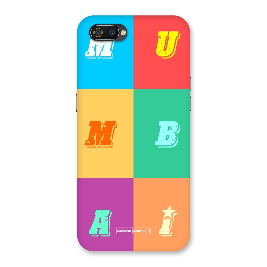 Mumbai Alphabets Back Case for Realme C2