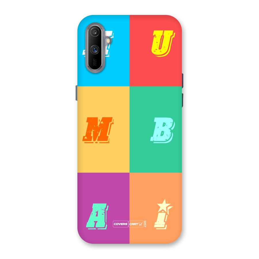Mumbai Alphabets Back Case for Realme C3