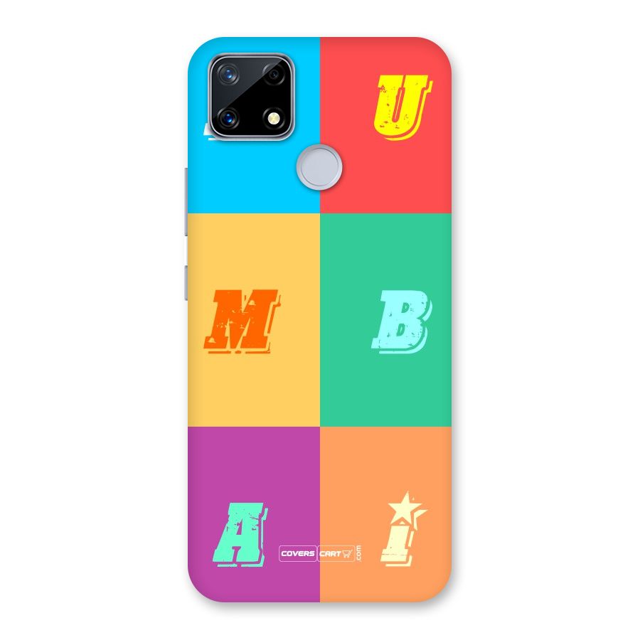 Mumbai Alphabets Back Case for Realme Narzo 20