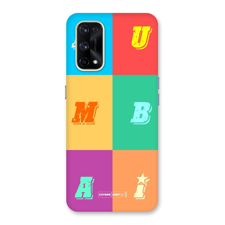 Mumbai Alphabets Glass Back Case for Realme X7 Pro