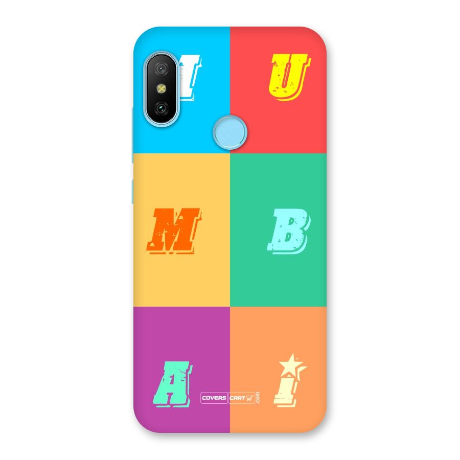 Mumbai Alphabets Back Case for Redmi 6 Pro