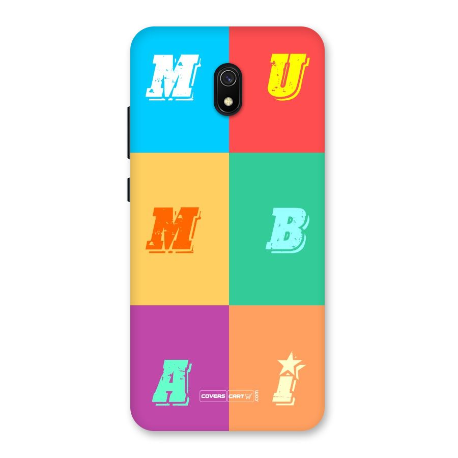 Mumbai Alphabets Back Case for Redmi 8A