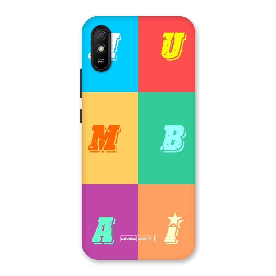 Mumbai Alphabets Back Case for Redmi 9A