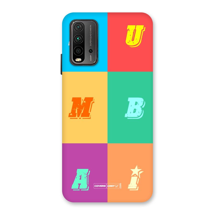 Mumbai Alphabets Back Case for Redmi 9 Power