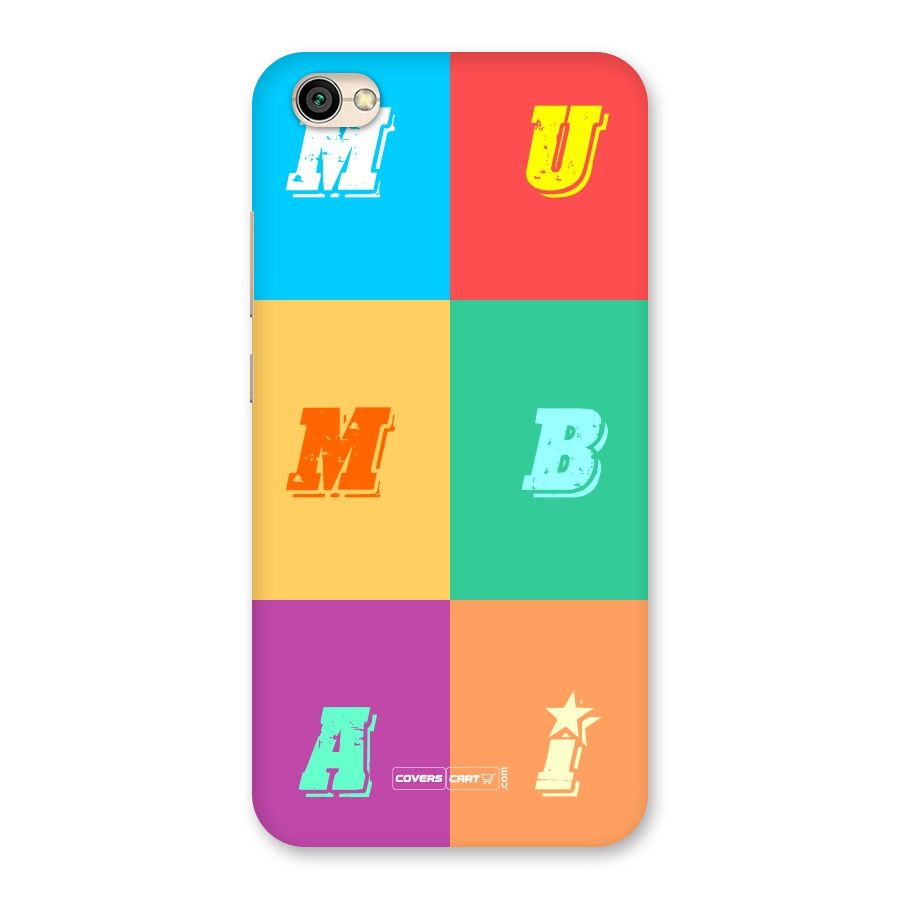 Mumbai Alphabets Back Case for Redmi Y1 Lite
