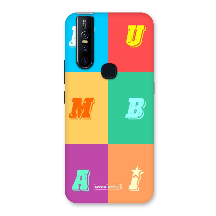 Mumbai Alphabets Back Case for Vivo V15