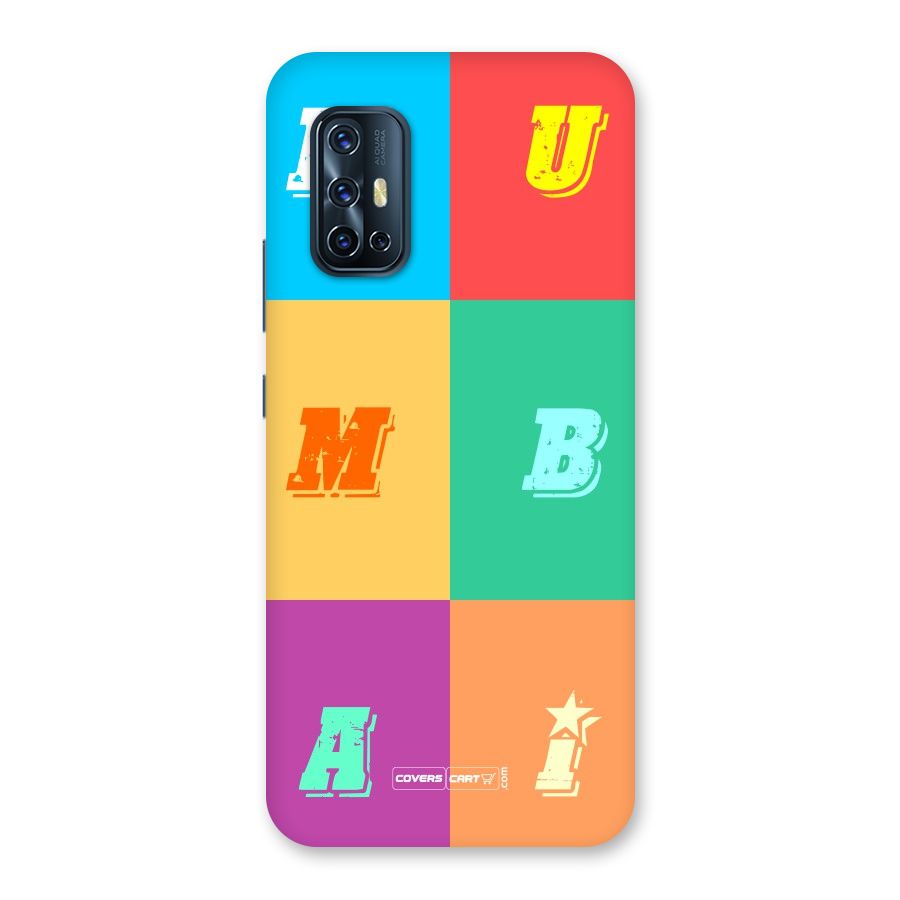 Mumbai Alphabets Back Case for Vivo V17