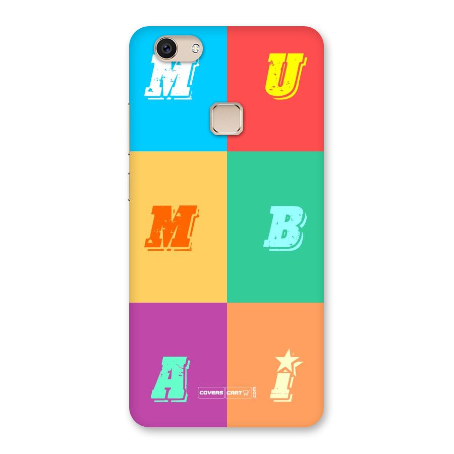 Mumbai Alphabets Back Case for Vivo V7