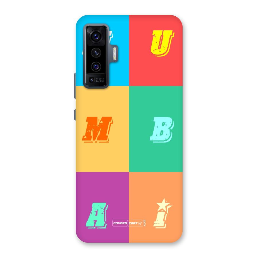 Mumbai Alphabets Back Case for Vivo X50