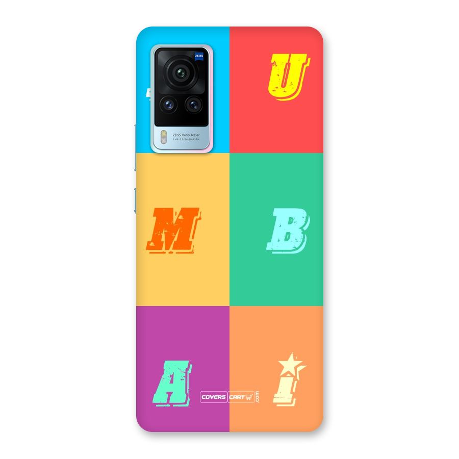 Mumbai Alphabets Back Case for Vivo X60 Pro