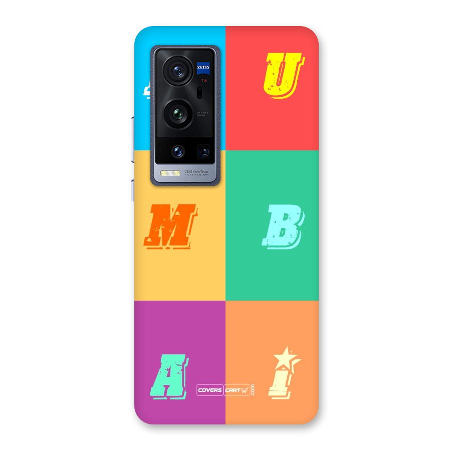 Mumbai Alphabets Back Case for Vivo X60 Pro Plus