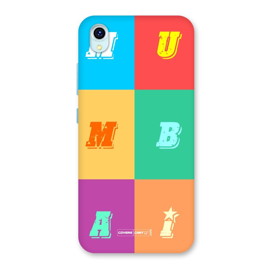 Mumbai Alphabets Back Case for Vivo Y1s