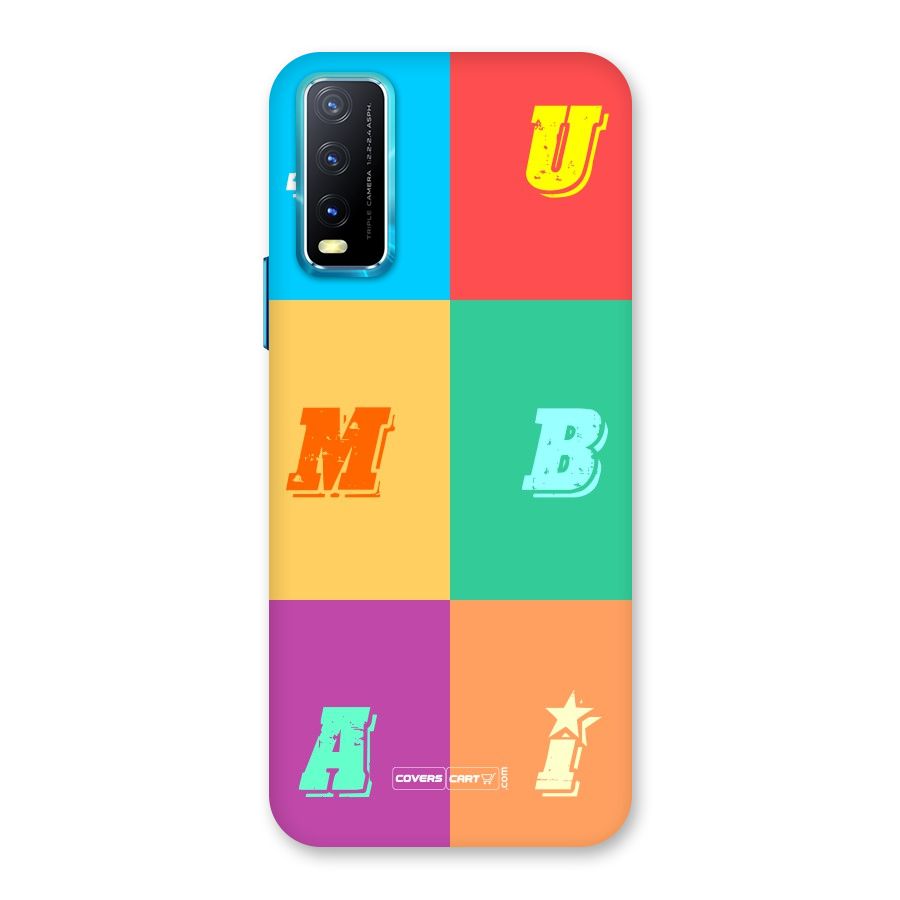 Mumbai Alphabets Back Case for Vivo Y20A