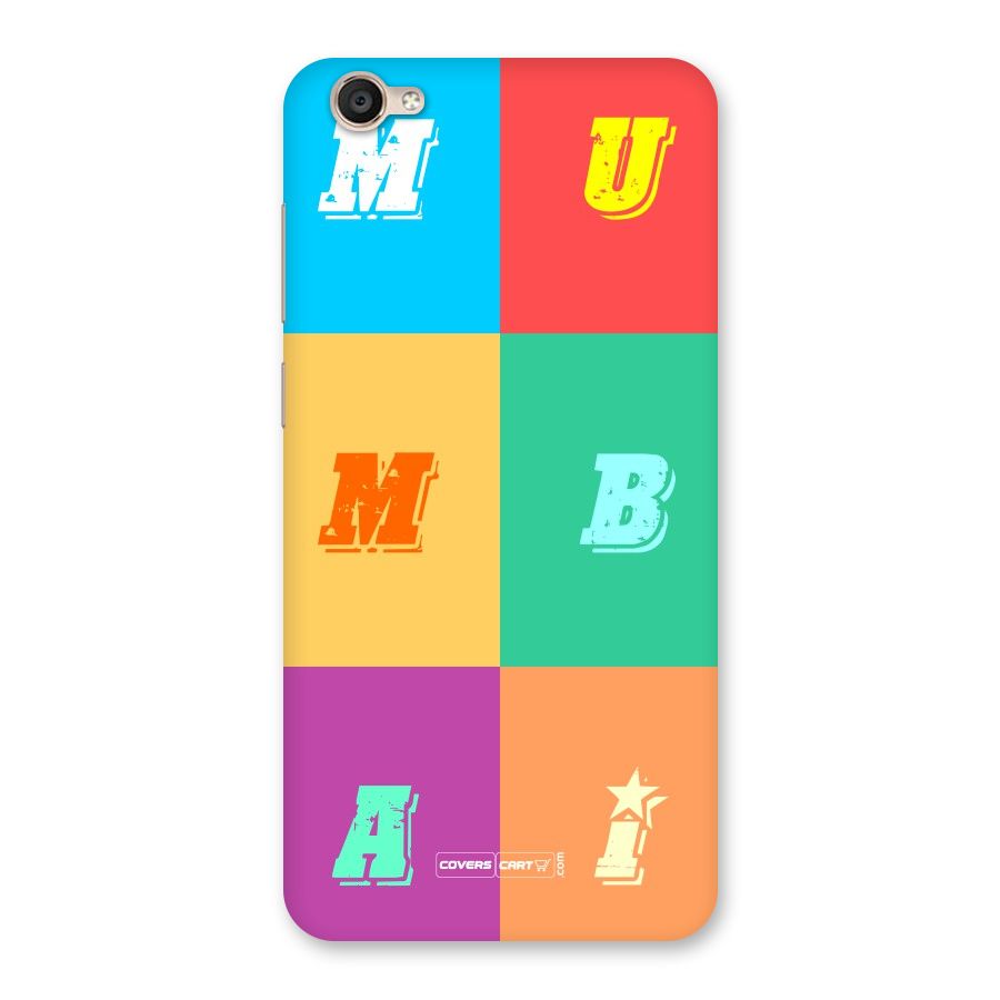 Mumbai Alphabets Back Case for Vivo Y55s